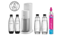 Machine à soda SODASTREAM MACHINE DUO BLANCHE PACK 4 BOUTEILLE