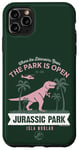 iPhone 11 Pro Max Jurassic Park T-Rex Where The Dinosaurs Roam Touristy Retro Case