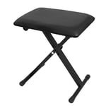 CASCHA Banc de Clavier réglable en Hauteur I Tabouret de Piano Pliable I Banc de Piano rembourré & Facile à Nettoyer I recouvert de Simili Cuir Noir Mat