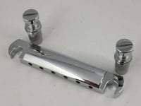 CHROME STOP BAR Tail Piece for Electric Guitars LP or SG style guitars