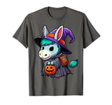 Scary Halloween Donkey Witch Hat Costume Spooky Season T-Shirt