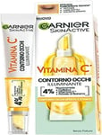 Garnier Eye Cream, 4% Vitamin C, Brightening Eye Treatment For Dark Circles 15ml