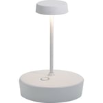 Swap Mini Lampe de Table, Lampe Portable Rechareable, IP65, Blanc, 15 cm - Zafferano