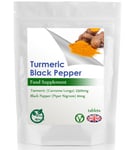 Strong 2500mg Turmeric & Black Pepper Tablets (90 Pack) Natural anti-oxidant, UK