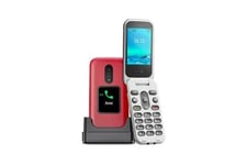 Téléphone Portable Doro A Clapet 4g Seniors 2880 Rouge