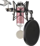 BlueSpark Suspension Antichoc Professionnelle avec Filtre anti-pop pour Réduire le Bruit de Vibration du Microphone, Support Antichoc du Micro à Condensateur BlueSpark par