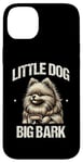 Coque pour iPhone 14 Plus Little Dog Big Bark Poméraniens Chien Poméranien