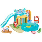 Peppa Pig Le Parc Aquatique de Peppa, Coffret avec 2 Figurines et 15 Accessoires, Jouet pour Enfants