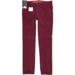 MMX Lynx Men Burgundy Skinny Slim Chino Stretch Trousers W33 L34 (50129)