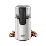 TM Electron TMPCG001 Moulin électrique pour tout type de grains de café, lames en acier inoxydable, couvercle transparent, 70 g de capacité, 180 W