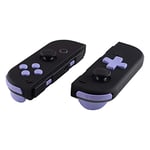 eXtremeRate Boutons Complet pour Nintendo Switch Joycon pour NS OLED, Bouton ABXY Direction Home Plus Moins L R ZL ZR SR SL Trigger pour Joycon Manette Switch Violet Clair(Dpad Version)