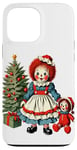 Coque pour iPhone 13 Pro Max Raggedy Ann Obtient une poupée jouet le jour de Noël