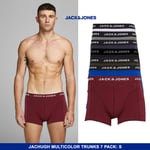 Mens 7 Pack Jack & Jones Boxer Shorts, Underwear, Multipack Trunks, New