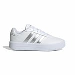 Naisten vapaa-ajan lenkkarit Adidas Court Platform Valkoinen (Jalankoko: 39 1/3)