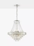 English Heritage Osborne 12 Light Crystal Chandelier Pendant Ceiling Light, Clear