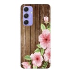 Coque galaxy A14 5G bois fleur rose