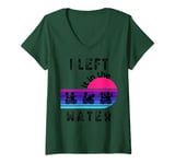 Womens Left It In The Water Baptism for Baptized V-Neck T-Shirt