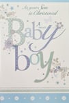 Christening Day Card - Your Son - A Beautiful Baby Boy