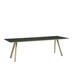 HAY - Copenhague CPH30 - Soaped Oak - Green Linoleum - 250x90x74 cm - Black - Matbord