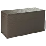 COFFRE D'EXTERIEUR - RANGEMENT D'EXTERIEUR - Boîte de stockage de jardin Marron 120x56x63 cm PP Rotin - YW Tech DIO7380739943438