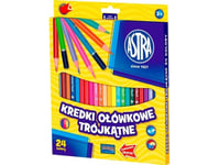 Astra Triangular Colored Pencils 24 Colors (058993)