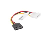 Lanberg câble d'alimentation molex mâle vers sata femelle 15 cm