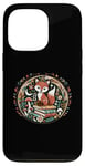 Coque pour iPhone 13 Pro Fox Cottagecore Livres Floral Mignon Esthétique Renard