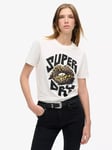 Superdry Lo-Fi Punk Poster Relaxed T-Shirt, Off White/Multi