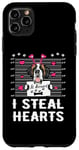 iPhone 11 Pro Max I Steal Hearts Valentine St Bernard Dog Funny Valentines Day Case