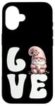 Coque pour iPhone 16 Pink Gnome With Grandma Coffee Mug For Women Who Love Coffee