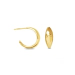 Ocean Flow Polished Hoops Medium