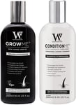 Hair Growth Shampoo & Conditioner by Watermans UK Biotin, Argan Oil, Allantoin,