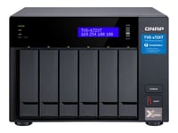 QNAP TVS-672XT - Serveur NAS - 6 Baies - SATA 6Gb/s - RAID RAID 0, 1, 5, 6, 10, 50, JBOD - RAM 8 Go - Gigabit Ethernet / 10 Gigabit Ethernet / Thunderbolt 3 - iSCSI support