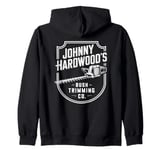 Johnny Hardwood's Bush Trimming Company, Funny Gardener Zip Hoodie