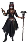 Womens Voodoo Magic Day Of The Dead Halloween Fancy Dress Costume