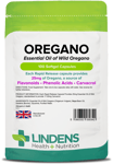 Oregano Essential Oil 25mg Anti-fungal Anti-Viral 100 SoftGel Capsule LINDENS UK