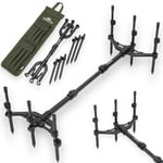 NGT 3 Rod Pod Carp Fishing Fully Adjustable TRI-POD with Carry Case TRI POD