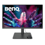 27" BenQ PD2705U, IPS 4K/3840x2160, 5 ms, HDR10, höjdjusterbar, pivot, HDMI/DP/USB-C 65W, högtalare, DualView, KVM, Hotkey Puck G2