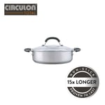 Circulon Total Non-Stick Stainless Steel Casserole Pan, 24cm