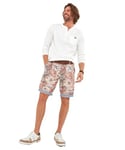 Joe Browns Men's All Over Mosaic Print Loose Fit Cargo Shorts Casual, Spice, 30