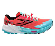 BROOKS Women's Catamount 3 Sneaker, Diva Pink/Bluefish/Black, 6.5 UK