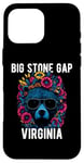 Coque pour iPhone 16 Pro Max Big Stone Gap Virginia USA Ours avec fleurs