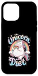 Coque pour iPhone 12 Pro Max Unicorn Diet Magical Rainbow Unicorn Princess