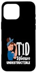 Coque pour iPhone 16 Pro Max Sensibilisation au diabète de type 1 Guerrier T1D indestructible