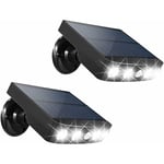 Soekavia - Lampe Solaire Extérieure, 4 led Solaire Éclairage Extérieur avec Panneau Solaire Haute Puissance 2W, Détecteur de Mouvement, 360° Sans Fil