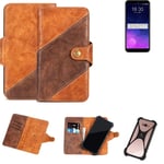 Couverture de téléphone portable pour Meizu M6T Case Cover Marron 