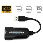 Boîtier D'enregistrement Vidéo Avec Carte D'acquisition Usb 3.0, Compatible Hdmi, Pour Ps4, Caméscope Dvd, Caméra Hd