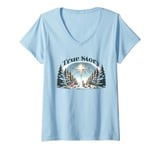 Womens True Story Christmas Nativity Jesus Christian Men Women Kids V-Neck T-Shirt