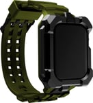 Element Case Special Ops Watch Band and Case for Apple Watch Series 7, 45mm - Olive/Black (EMT-522-260AZ-02)