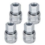 4pcs 1/4" NPT Female Air Coupler A Style Fits A-Style Plugs for Air Compressors